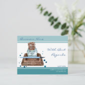 Briefkaart met beste wensen voor Inkwell (Staand voorkant)