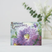 Briefkaart met bloemen (Staand voorkant)