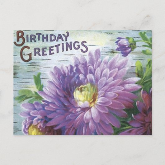 Briefkaart met bloemen (Voorkant)