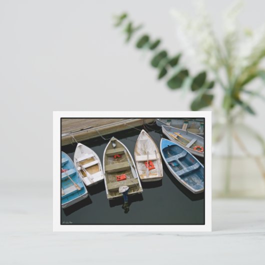 Briefkaart met boats voor Bobbing Row (Staand voorkant)