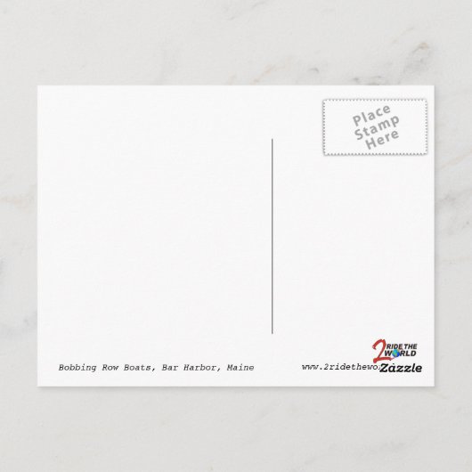 Briefkaart met boats voor Bobbing Row (Achterkant)