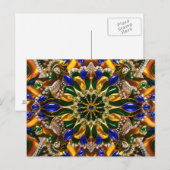 Briefkaart met Brazilië Kleuren Design (Voorkant / Achterkant)