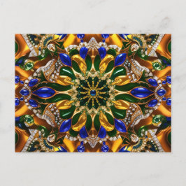 Briefkaart met Brazilië Kleuren Design