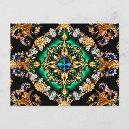 Briefkaart met Brazilië Kleuren Design (Voorkant)