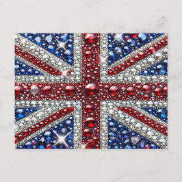 Briefkaart met Britse kleuren Design