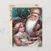 Briefkaart met bruin kerstkerstkerstkerstmis in R (Voorkant / Achterkant)