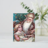  Briefkaart met bruin kerstkerstkerstkerstmis in R (Staand voorkant)