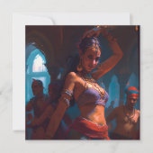 Briefkaart met buikdanseres (Voorkant)