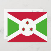 Briefkaart met Burundese vlag (Voorkant / Achterkant)
