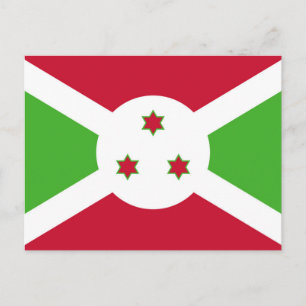Briefkaart met Burundese vlag