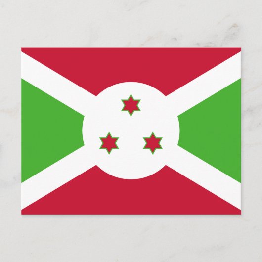 Briefkaart met Burundese vlag (Voorkant)