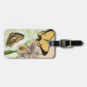  Briefkaart met Butterflies en Flowers Bagagelabel (Voorkant horizontaal)