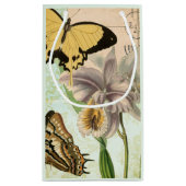  Briefkaart met Butterflies en Flowers Klein Cadeauzakje (Achterkant)