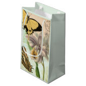  Briefkaart met Butterflies en Flowers Klein Cadeauzakje (Achterkant Gekanteld)