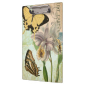  Briefkaart met Butterflies en Flowers Klembord (Links)