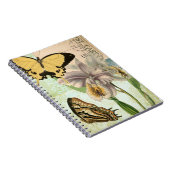  Briefkaart met Butterflies en Flowers Notitieboek (Rechterzijde)