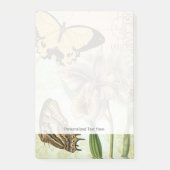  Briefkaart met Butterflies en Flowers Post-it® Notes (Voorkant)
