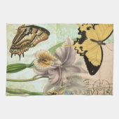  Briefkaart met Butterflies en Flowers Theedoek (Horizontaal)