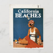 Briefkaart met  Californische afdruk (Voorkant / Achterkant)