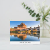 Briefkaart met Castel Sant' Angelo in Rome (Staand voorkant)