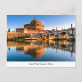 Briefkaart met Castel Sant' Angelo in Rome (Voorkant)