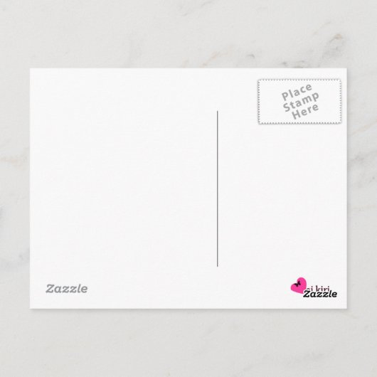 Briefkaart met chocolade-Cake Recipe (Achterkant)