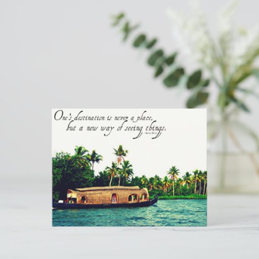 Briefkaart met Citaat (Staand voorkant)