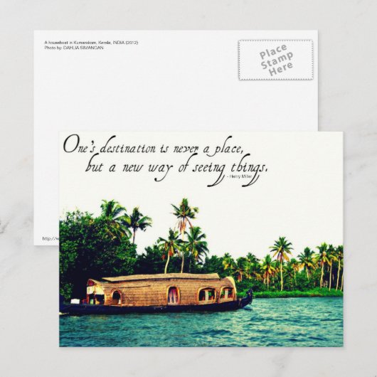 Briefkaart met Citaat (Voorkant / Achterkant)