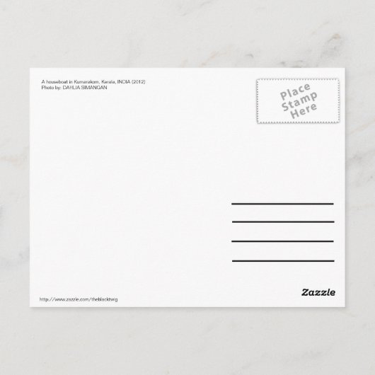 Briefkaart met Citaat (Achterkant)