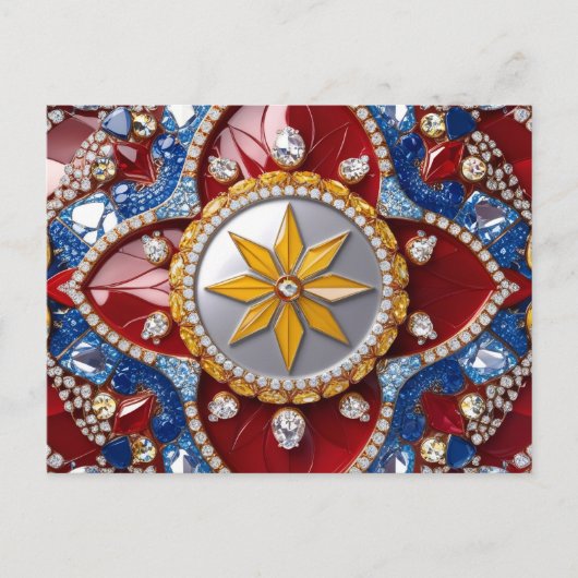 Briefkaart met Colombiaanse kleuren Design (Voorkant)