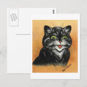 Briefkaart met contentkatten (Voorkant / Achterkant)