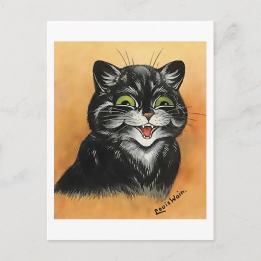 Briefkaart met contentkatten (Voorkant)