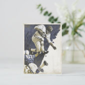 Briefkaart met Cool Action Packed Football Print (Staand voorkant)