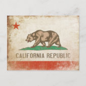 Briefkaart met Cool California Flag (Voorkant)