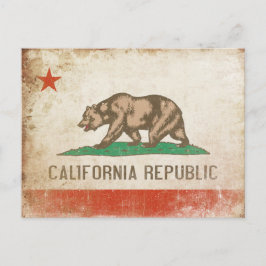 Briefkaart met Cool California Flag