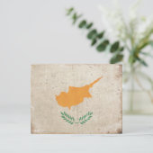 Briefkaart met Cool Cyprus vlag Print (Staand voorkant)
