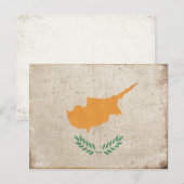 Briefkaart met Cool Cyprus vlag Print (Voorkant / Achterkant)