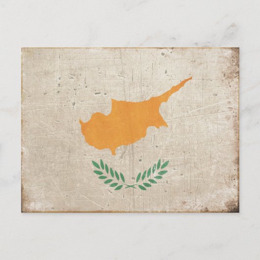 Briefkaart met Cool Cyprus vlag Print (Voorkant)