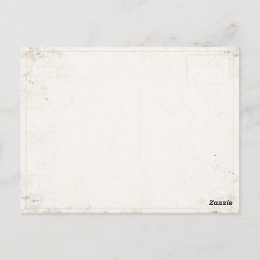 Briefkaart met Cool Diner Cop Illustratie (Achterkant)