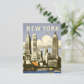 Briefkaart met Cool  New York Print (Staand voorkant)