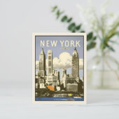 Briefkaart met Cool  New York Print (Staand voorkant)