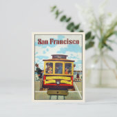 Briefkaart met Cool San Francisco Print (Staand voorkant)