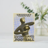 Briefkaart met  Copa de America Soccer Print (Staand voorkant)