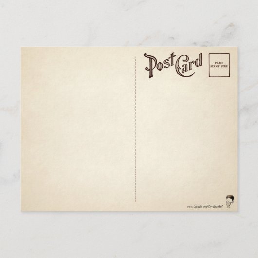  Briefkaart met Creepy Santa en Doll (Achterkant)