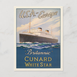 Briefkaart met cruiseschepen Adverteren Poster