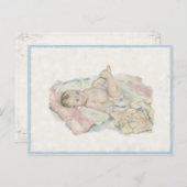  Briefkaart met Cute Little Baby Boy (Voorkant / Achterkant)