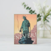 Briefkaart met de  Amerikaanse WWII Propaganda (Staand voorkant)