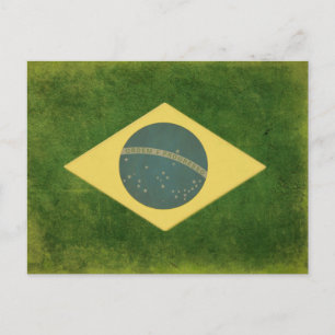 Briefkaart met de Braziliaanse vlag Cool