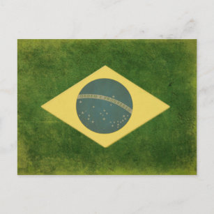 Briefkaart met de Braziliaanse vlag Cool