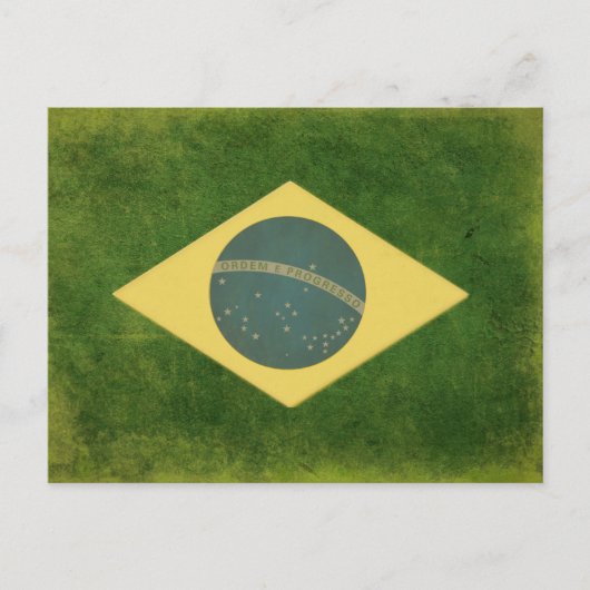 Briefkaart met de Braziliaanse vlag Cool (Voorkant)